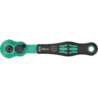 A Zyklop Comfort Ratchet with Reversing Lever, 1/4" Drive, Ergonomic Handle - Wera Tools 05005600001