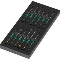 Insert en mousse pour jeu de tournevis Kraftform Micro 2, 13 m - Wera Tools 05150107001