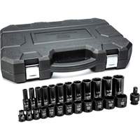 6-Point SAE Socket Set, 25 Pcs, Impact, 3/8" Drive Size, Deep - Gearwrench 84919N