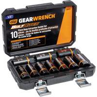 Bolt Biter Extraction Socket Set, 10 Pcs, Impact, 1/2" Drive Size, Deep - Gearwrench 86071