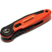 Folding Utility Knife, 1" Blade, Steel Blade, Aluminum Handle - Crescent CTKF3