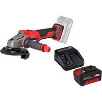 Professional Cordless Angle Grinder with 4Ah PXC Battery & Charger Starter Kit, 5" Wheel, 18 V - Einhell 4431143/4512132