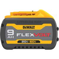 FLEXVOLT&reg; Battery, Lithium-Ion, 20 V/60 V, 9 Ah - DEWALT DCB609