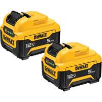 Bloc-piles Max*, Lithium-ion, 12 V, 5 Ah - DEWALT DCB126-2