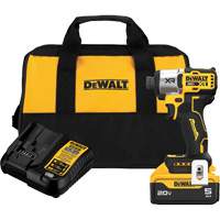 Ensemble de tournevis &agrave; chocs sans fil et sans balai XR &agrave; 3 vitesses, 20 V, Mandrin 1/4" - DEWALT DCF845P1