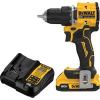 ATOMIC COMPACT SERIES Brushless Cordless Drill/Driver Kit, Lithium-Ion, 20 V, 1/2" Chuck - DEWALT DCD794D1