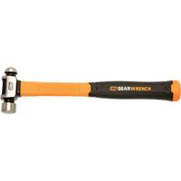 Marteau &agrave; panne ronde, Poids de la t&ecirc;te 8 oz, Face Ordinaire/Poli, Prise Fibre de verre - Gearwrench GWHFGBP8