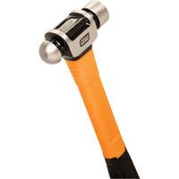 Marteau &agrave; panne ronde, Poids de la t&ecirc;te 8 oz, Face Ordinaire/Poli, Prise Fibre de verre - Gearwrench GWHFGBP8