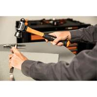 Marteau &agrave; panne ronde, Poids de la t&ecirc;te 32 oz, Face Ordinaire/Poli, Prise Fibre de verre - Gearwrench GWHFGBP32