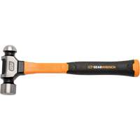 Marteau &agrave; panne ronde, Poids de la t&ecirc;te 32 oz, Face Ordinaire/Poli, Prise Fibre de verre - Gearwrench GWHFGBP32