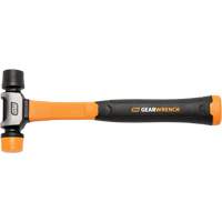 Soft Face Hammer, 16 oz. Head Weight, Plain Face, Solid Steel Handle, 12-1/4" L - Gearwrench GWHST16