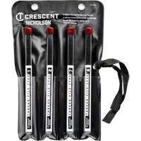 4-Piece Thread Restoring File Set, Square, 9" - Nicholson By Crescent CTFTRSET