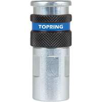 QUIKSILVER 2 Industrial Quick Coupler, Zinc-Plated Steel, 1/4", Female NPT, 362 PSI - Topring 20.416