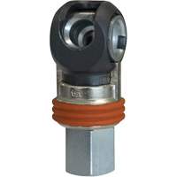 TOPQUIK SC Industrial Swing Quick Coupler, Nickel-Plated Steel, 3/8", Female NPT, 360 PSI - Topring 21.867