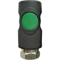 TOPQUIK S1 Ultraflo 7.8 mm Quick Coupler, Polyester Composite/Stainless Steel, 1/4", Female NPT, 174 PSI - Topring 31.715