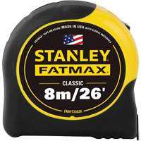 FATMAX&reg; Tape Measure, 1-1/4" x 26'/8 m, Imperial & Metric Graduations - Stanley Tools FMHT33826S