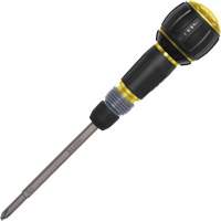 Tournevis &agrave; cliquet Fastbit Tru-Grip, embouts Phillips et &agrave; fente, 8-1/2" lo, Prise Plastique/Coussin&eacute;e - Klein Tools 32960ARCHT