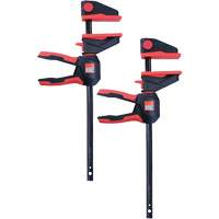 One-Hand Bar Trigger Clamps with 360° Rotating Handle Set, 12" (304.8 mm) - Bessey EHKL360-12-SET