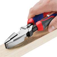 Pince pour monteurs de lignes &agrave; levier d&eacute;multipli&eacute;, t&ecirc;te type Nouvelle-Angleterre avec poign&eacute;e KNIPEXTEND - Knipex 09 02 240 SBA