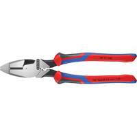 High Leverage Lineman's Pliers New England with Fish Tape Puller, Crimper & KNIPEXTEND Handle - Knipex 09 12 240 SBA