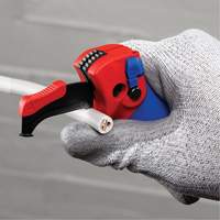 5-3/4" Ratcheting Knife with 3-Stage Lock, 1/4", Steel, Heavy-Duty - Knipex 16 50 145 SBA