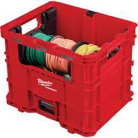 PACKOUT Wire Pulling XL Crate, 15-3/4" x 18-5/8" x 15", Black/Red - Milwaukee 48-22-8043