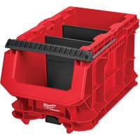 PACKOUT Compact Crate, 15-1/2" x 9-1/2" x 8-3/4", Black/Red - Milwaukee 48-22-8437
