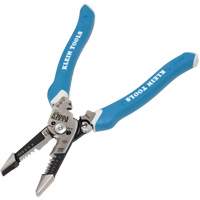 Pince &agrave; d&eacute;nuder/couper les fils forg&eacute;e et profil&eacute;e, avec poign&eacute;es droites, 8-1/4" lo - Klein Tools 12075