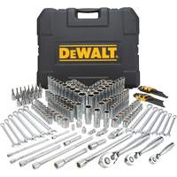 Jeu d'outils de m&eacute;canicien avec coffret moul&eacute; par soufflage - DEWALT DWMT72165