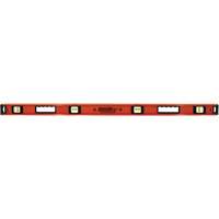 Heavy-Duty Contractor's Level, I-Beam, 4' L, Aluminum, 4, Non-Magnetic - Johnson 1253-4800