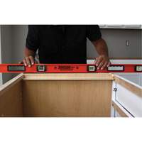 Heavy-Duty Contractor's Level, I-Beam, 4' L, Aluminum, 4, Non-Magnetic - Johnson 1253-4800