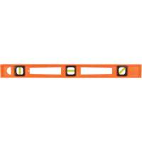 Niveau pour entrepreneurs Structo-Cast&reg; orange, Poutre en I, 2' lo, 3, Non magn&eacute;tique - Johnson 7724-O