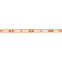Niveau pour entrepreneurs Structo-Cast&reg; orange, Poutre en I, 4' lo, 3, Non magn&eacute;tique - Johnson 7748-O