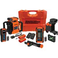 Trousse de niveau laser rotatif &agrave; double pente GreenBrite&reg;, 4000' (1219,2 m), 510 Nm/530 N.m - Johnson JRT300-GNHV-K