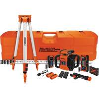 Syst&egrave;me de niveau laser rotatif rouge &agrave; double pente, 4000' (1219,2 m), 640 Nm - Johnson JRT300-RDHV-S