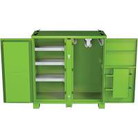 Onsite PPE Storage Cabinet, Steel, High-Visibility Lime Green - Jobox By Crescent CJBPPE60