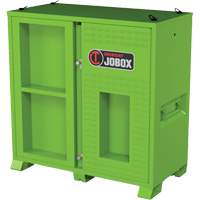 Ventilated Onsite PPE Storage Cabinet, Steel, High-Visibility Lime Green - Jobox By Crescent CJBPPE60V