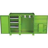 Onsite PPE Storage Cabinet, Steel, High-Visibility Lime Green - Jobox By Crescent CJBPPE72