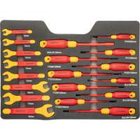 VDE Insulated Tool Set, 1000 V, 39 Pcs - Gearwrench GWVDE39