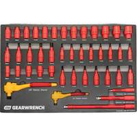 VDE Insulated Tool Set, 1000 V, 72 Pcs - Gearwrench GWVDE72