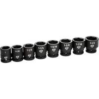 6-Point SAE Socket Set, 8 Pcs, Impact, 3/4" Drive Size - Gearwrench 84034