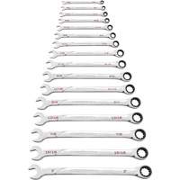 120XP Universal Spline XL SAE Wrench Set, Ratcheting Combination, 16 Pieces, Imperial - Gearwrench 86451
