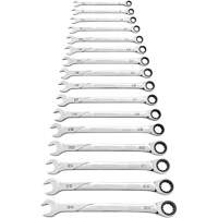 120XP Universal Spline XL Wrench Set, Ratcheting Combination, 16 Pieces, Metric - Gearwrench 86427