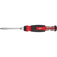 Tournevis &agrave; cliquet 14-en-1 &agrave; embouts multiples avec porte-embout de 1/4", 10-11/100" lo, Prise Coussin&eacute;e - Milwaukee 48-22-2903