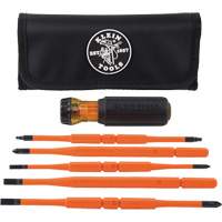 8-in-1 Insulated Interchangeable Screwdriver Set, 1000 V, 7 Pcs - Klein Tools 32288