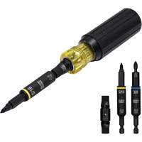 Ensemble de tourne-&eacute;crous/tournevis &agrave; chocs multi-embouts 11 mcx, 8" lo, Prise Coussin&eacute;e - Klein Tools 32500HD