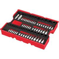 1/4” & 3/8” Drive Metric, SAE & Torx&reg; Socket Set with Tray for PACKOUT Drawers, 77 Pcs - Milwaukee 48-22-0152