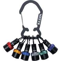 1/4" Drive Bit Holder Keychain Set, 6 Pcs., H - Klein Tools K33851
