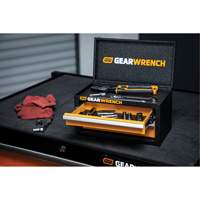 Heavy Gauge Mini Toolbox, 6" W, 2 Drawers, Black/Orange - Gearwrench GWBXMINIS