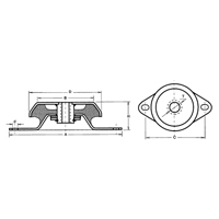 Anti-Vibration Cupmounts - Vibrasystems VSCM-1